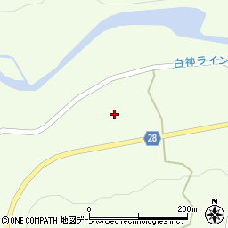 青森県中津軽郡西目屋村田代山科周辺の地図