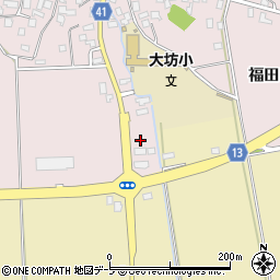 青森県平川市大坊竹原267-1周辺の地図