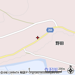 青森県弘前市大助野田129周辺の地図