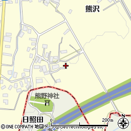 青森県平川市高畑熊沢14周辺の地図