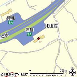 東北自動車道　津軽ＳＡ上り周辺の地図