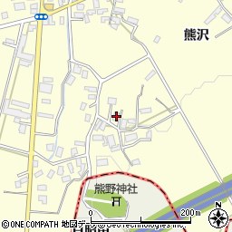 青森県平川市高畑熊沢7周辺の地図