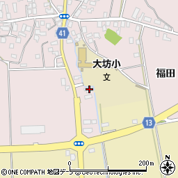 青森県平川市大坊竹原1-6周辺の地図