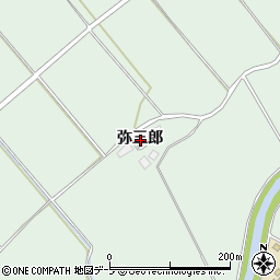 青森県三戸郡五戸町上市川弥三郎周辺の地図