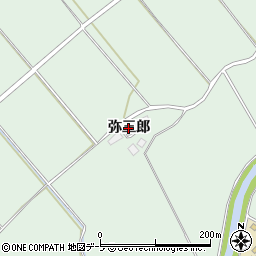 青森県五戸町（三戸郡）上市川（弥三郎）周辺の地図