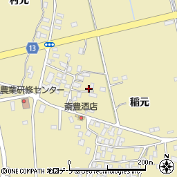 青森県平川市原田周辺の地図