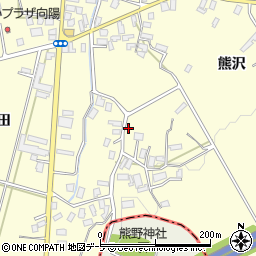 青森県平川市高畑熊沢26周辺の地図