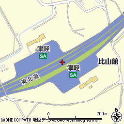 津軽ＳＡ周辺の地図