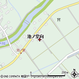 青森県三戸郡五戸町上市川池ノ堂向22周辺の地図