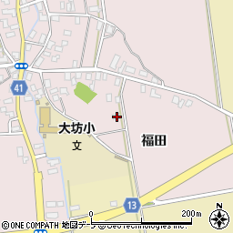 青森県平川市大坊福田48周辺の地図
