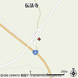 青森県十和田市伝法寺下伝法寺163周辺の地図