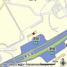 セブンイレブン津軽ＳＡ下り店周辺の地図