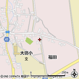 青森県平川市大坊福田14周辺の地図