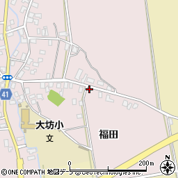 青森県平川市大坊福田14-11周辺の地図