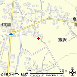 青森県平川市高畑熊沢33周辺の地図