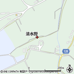 青森県弘前市清水森清水野周辺の地図