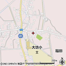 青森県平川市大坊福田24-2周辺の地図
