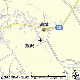 青森県平川市高畑熊沢73周辺の地図