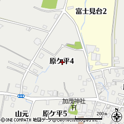 青森県弘前市原ケ平周辺の地図