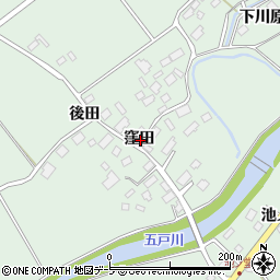 青森県三戸郡五戸町上市川窪田周辺の地図