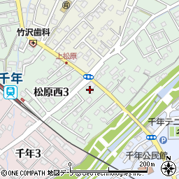 弘前白衣周辺の地図