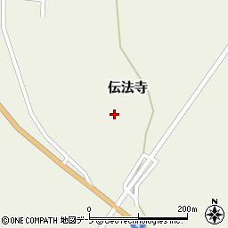 青森県十和田市伝法寺下伝法寺158周辺の地図