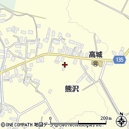 青森県平川市高畑熊沢77周辺の地図