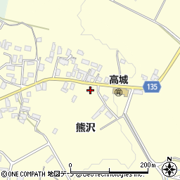 青森県平川市高畑熊沢78周辺の地図