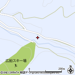 青森県平川市広船嘉瀬沢周辺の地図