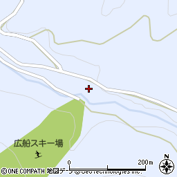 青森県平川市広船（嘉瀬沢）周辺の地図