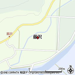 青森県弘前市藤沢周辺の地図