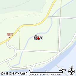 青森県弘前市藤沢周辺の地図