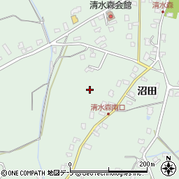青森県弘前市清水森（沼田）周辺の地図