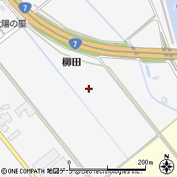青森県弘前市堀越柳田周辺の地図