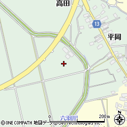 青森県平川市吹上周辺の地図