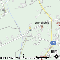 青森県弘前市清水森村元15周辺の地図
