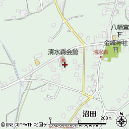 清水森会館周辺の地図