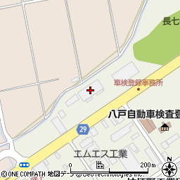 八戸通運株式会社　自動車営業所周辺の地図