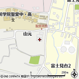 青森県弘前市原ケ平山元118周辺の地図