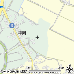 青森県平川市吹上平岡周辺の地図