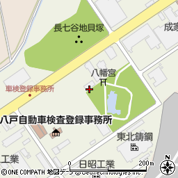 青森県八戸市桔梗野工業団地周辺の地図