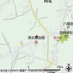 青森県弘前市清水森村元10周辺の地図