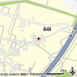 青森県平川市沖館永田95周辺の地図