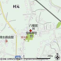 青森県弘前市清水森村元88周辺の地図
