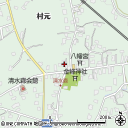 青森県弘前市清水森村元89周辺の地図