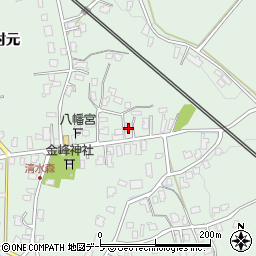 青森県弘前市清水森村元100-1周辺の地図