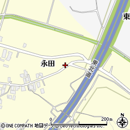 青森県平川市沖館永田91周辺の地図