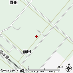 青森県弘前市清水森前田周辺の地図