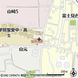 青森県弘前市原ケ平山元126周辺の地図