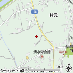 青森県弘前市清水森村元113-2周辺の地図